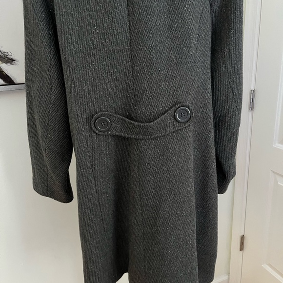 Jennifer Lopez JLO Gray Wool Blend Mid Length Plus Size Coat Size 3X - Picture 11 of 12